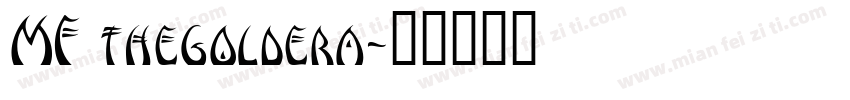 MF thegoldera字体转换